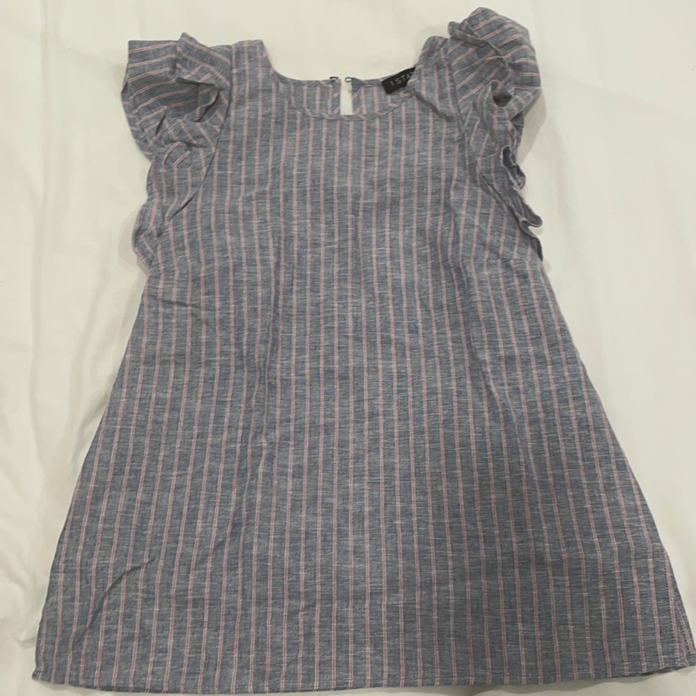 1. State Blue and pink Blouse- size small